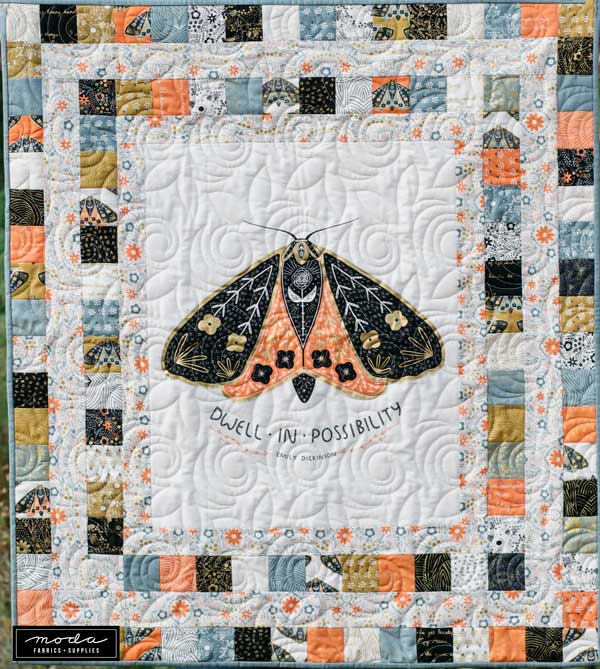 CT Dwell in Possibility Gingiber Panel Quilt 1