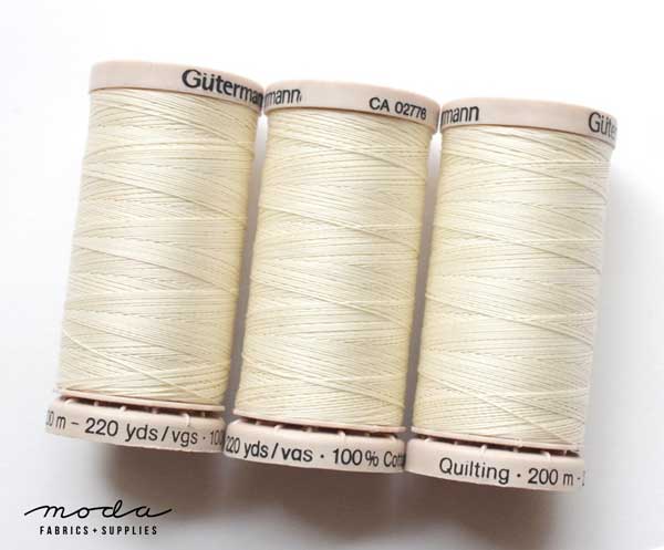 Aurifil Mako 50 wt Cotton Thread - Light Beige (2310) - Bundle of 3 Spools