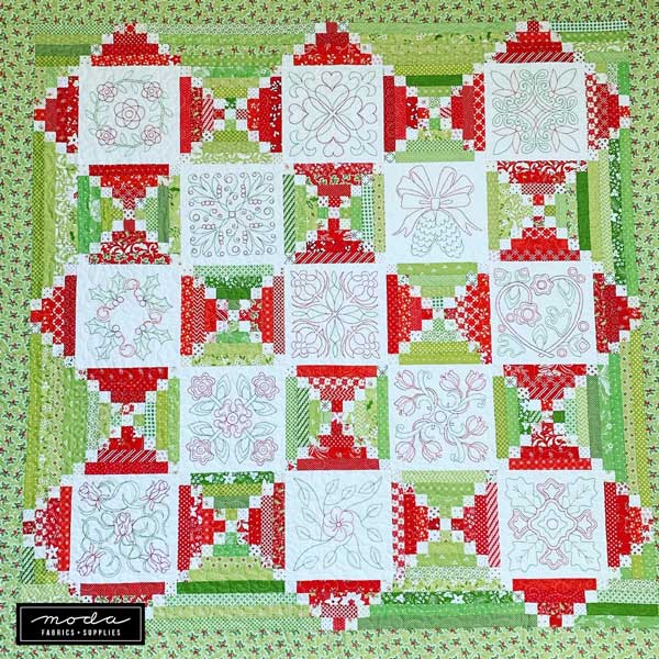 CT Holiday Stitch-a-Long Susan's Finished Quilt