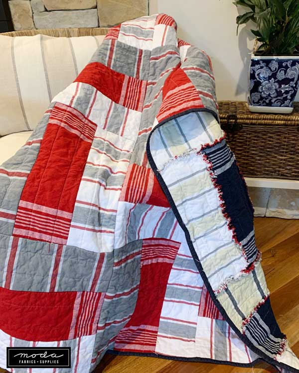 PTT Raggy Rail Fence Quilt 2