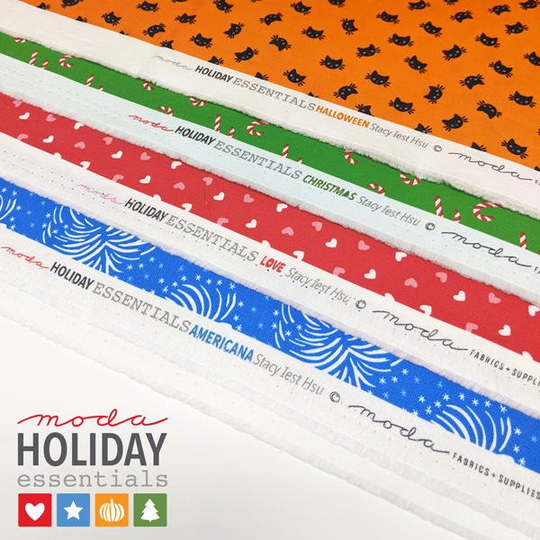 Holiday Essentials Christmas Jelly Roll 40 Piece Assorted 20740AB by Stacy  Iest Hsu for Moda Fabrics