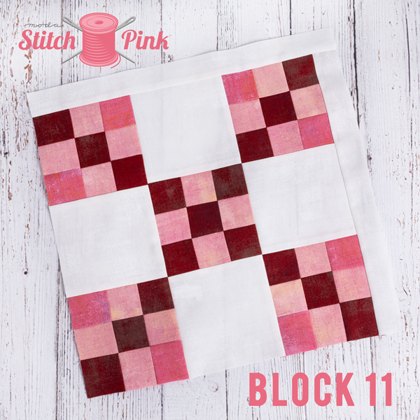 Stitch Pink Block 11 Five And Nine