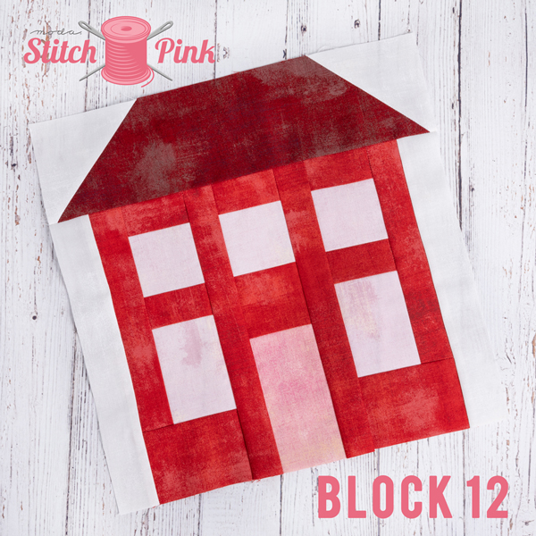 Stitch Pink Block 12 House On The Hill