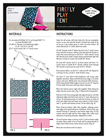 RSS Firefly Play Tent Pattern