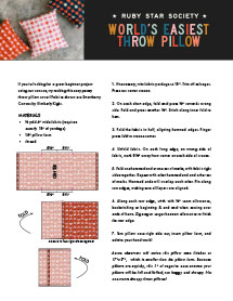 RSS World's Easiest Throw Pillow