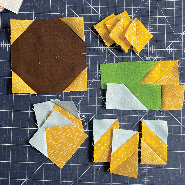 Sunflower Pouch Components